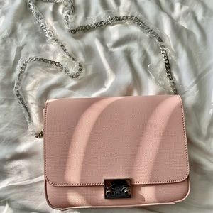 Loeffler Randall leather lock shoulder bag